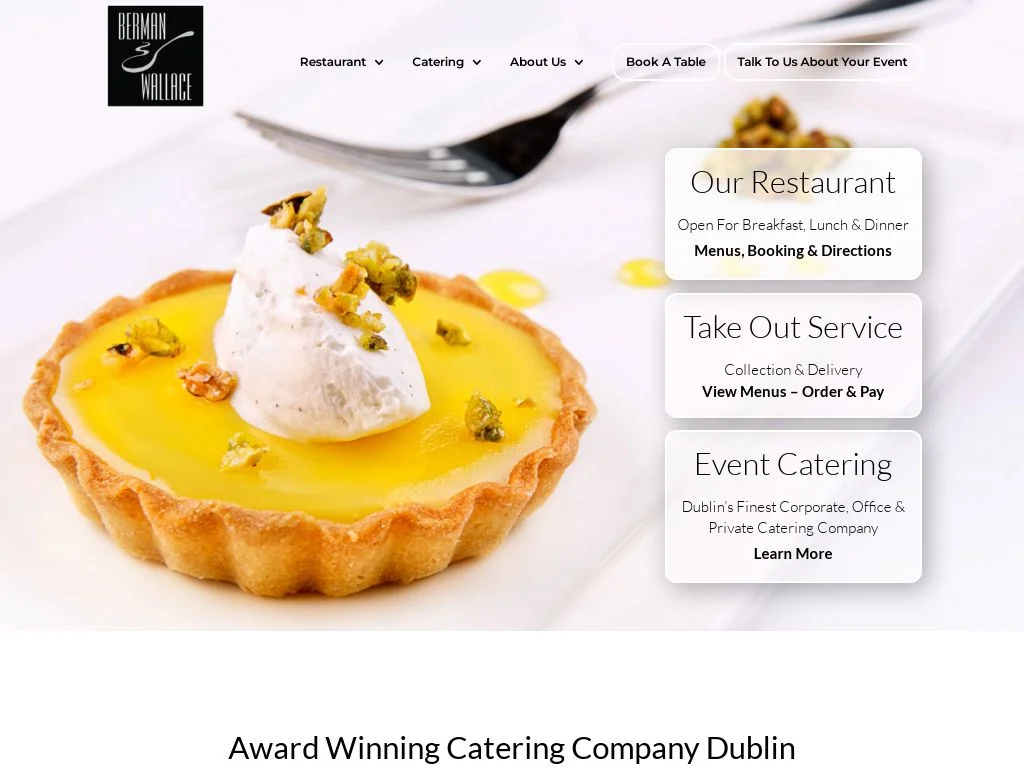 Best Dublin Catering Services: Expert-Vetted Guide for 2026 (With Price Comparison & Tasting Notes) Berman & Wallace Restaurant and Caterer
