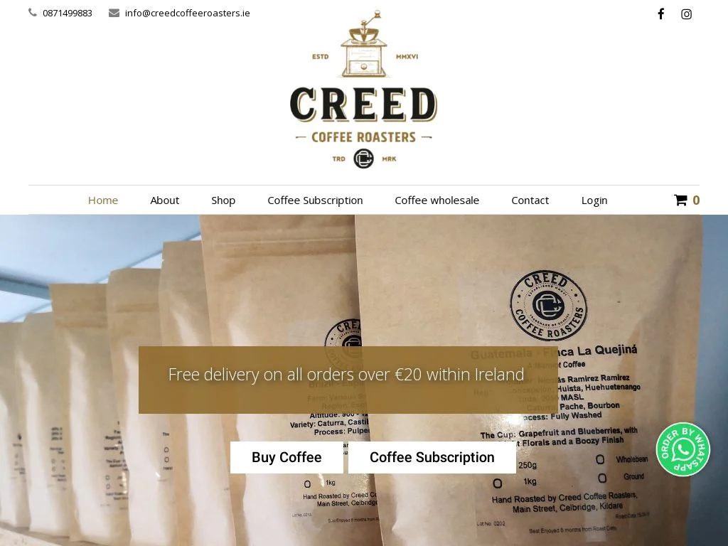 Coffee Roasters Dublin (2026 Guide) Creed Coffee Roasters