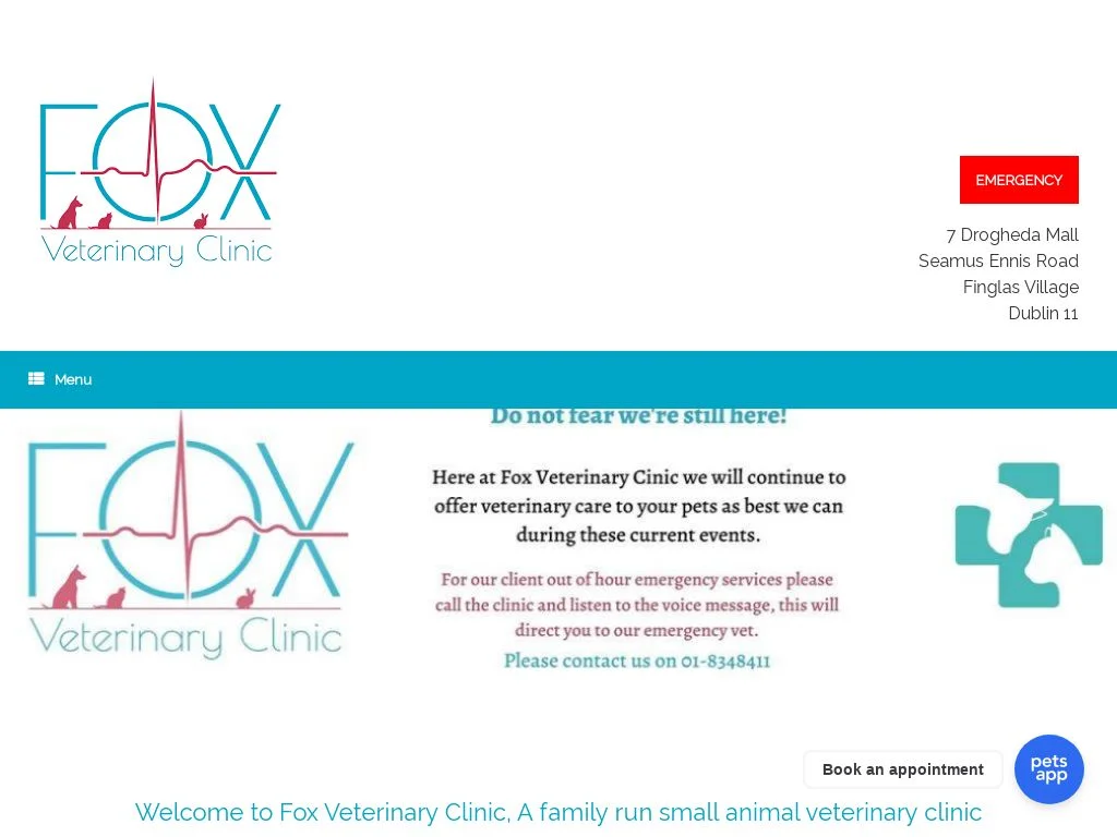 Vets Dublin (2026 Guide) Fox Veterinary Clinic