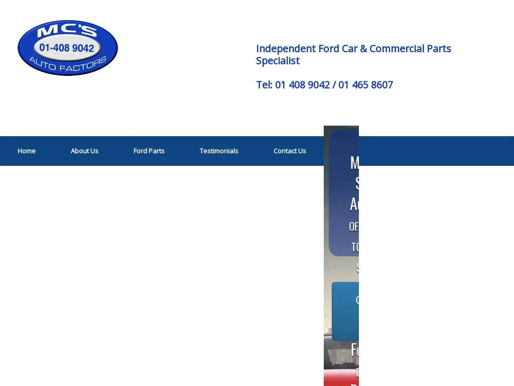 Best Car Dismantlers in Dublin: Experts Guide 2026 (Price Comparison + Part Finder Tips) MCS Autofactors Ltd (Ford Parts Specialist)