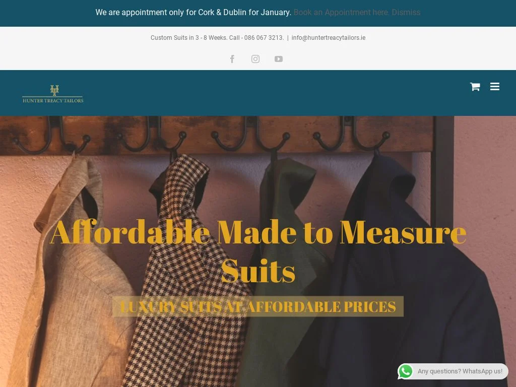 Tailors in Dublin: Alterations & Made-to-Measure Worth the Appointment Made to Measure Suits - Hunter Treacy Tailors - (Appointment Only)
