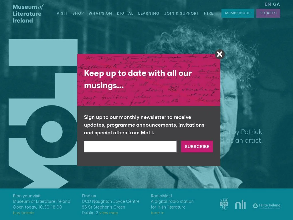 Best Ireland Museums Guide 2026: Expert-Curated Art & History Collections (Insider Shortcuts + Virtual Tours) MoLI – Museum of Literature Ireland