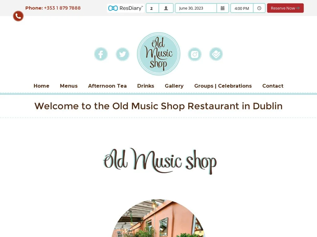 Afternoon Tea Dublin (2026 Guide) Old Music Shop Restaurant