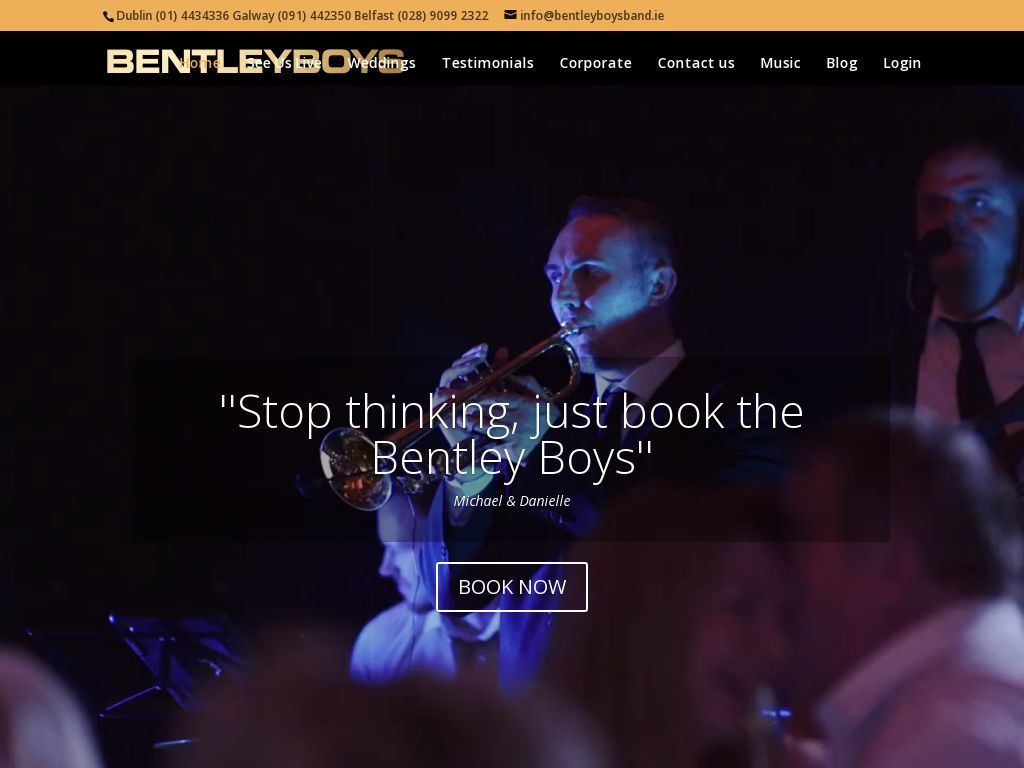 Bentley Boys - Wedding Bands Ireland