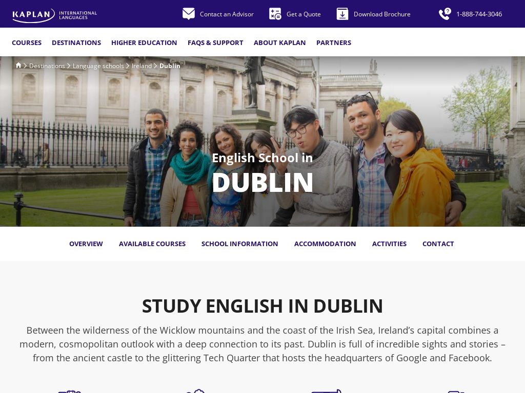 Kaplan International Languages - English School in Dublin